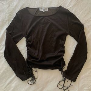 YVES SAINT LAURENT SHEER BLOUSE